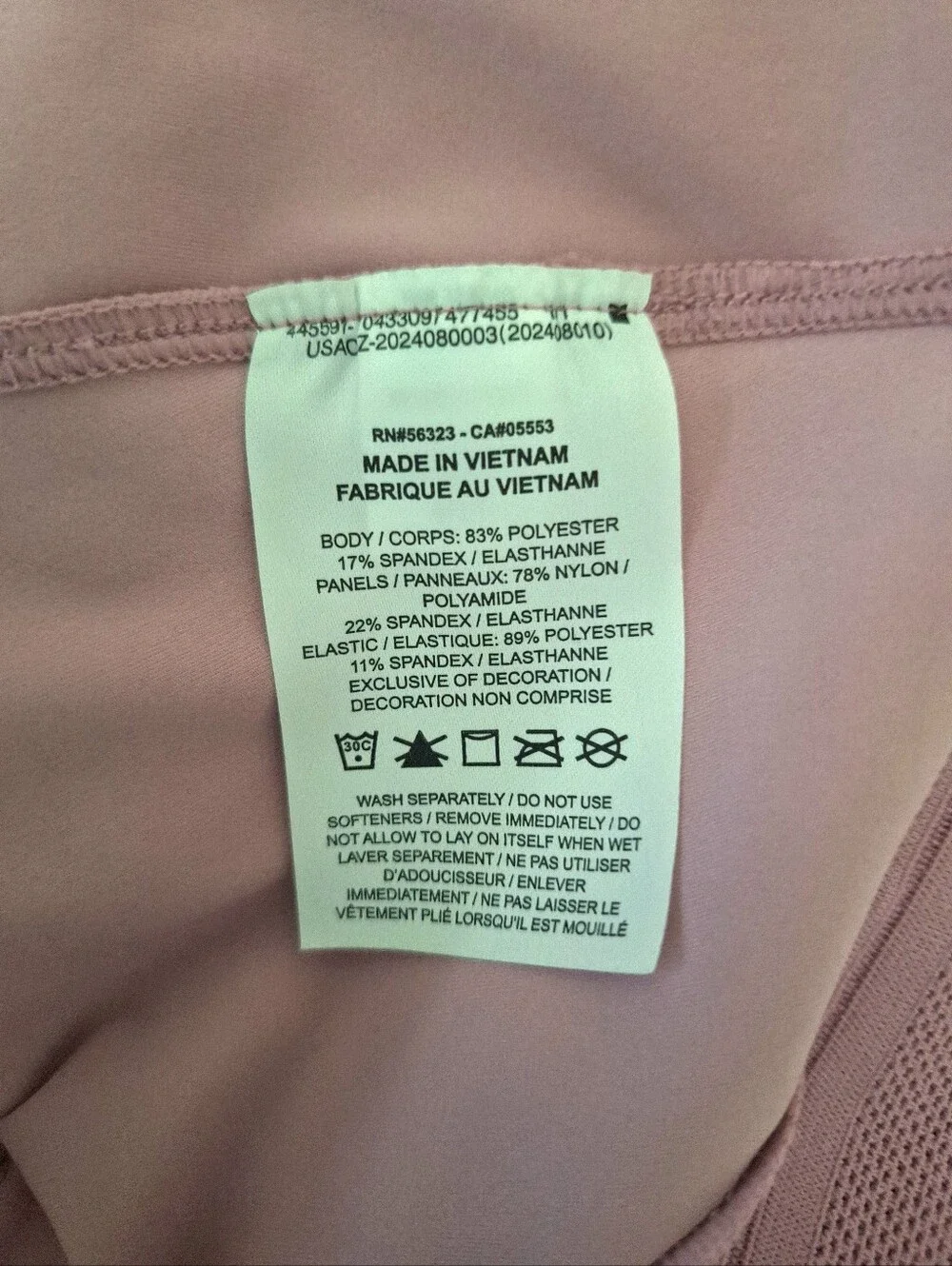 Nike Women's Pro Dri-FIT Cropped Dusty Pink Mesh Panels Cropped Tank Top Large